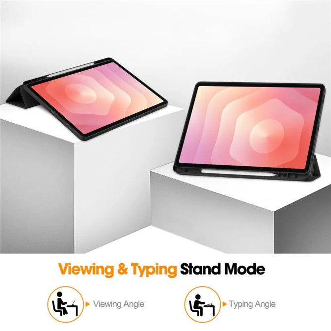 Galaxy Tab S12 Plus : coque avec porte-stylet et support pliable