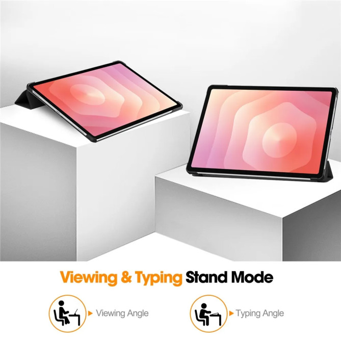 Galaxy Tab S12 Plus : coque à rabat 3 volets pour travail et vidéo