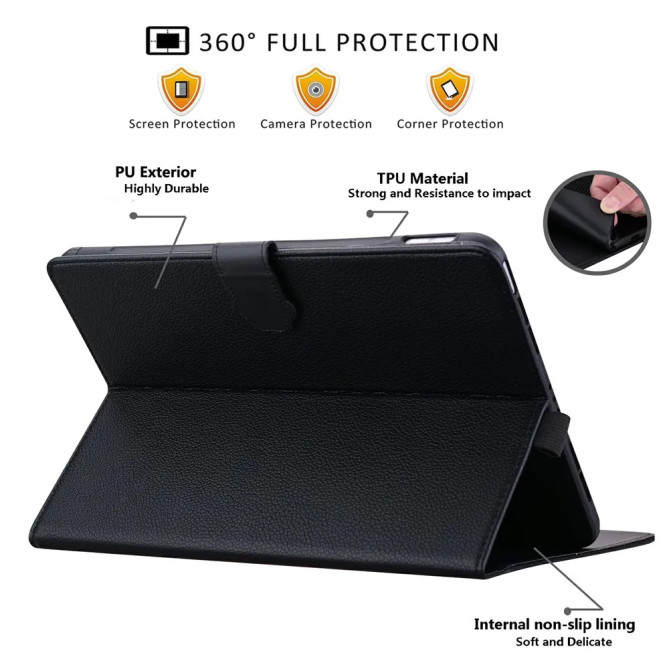 Galaxy Tab S12 Plus : housse Chat 3D avec portefeuille et stylet