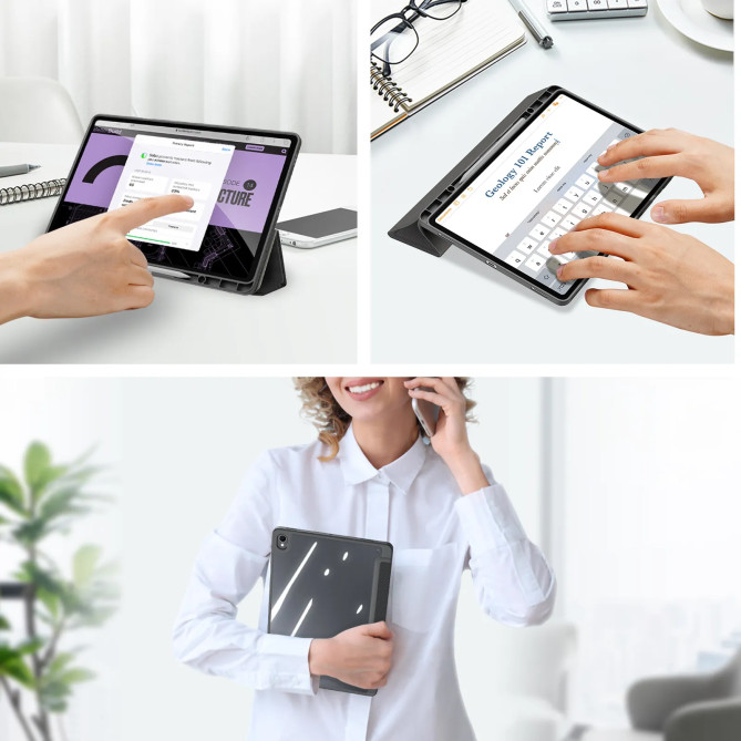 Galaxy Tab S12 Plus TOBY : housse avec veille automatique et support