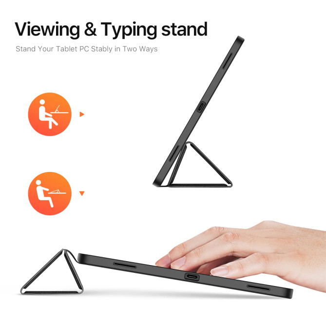 Galaxy Tab S12 Plus DOMO : housse antichoc avec support 3 volets