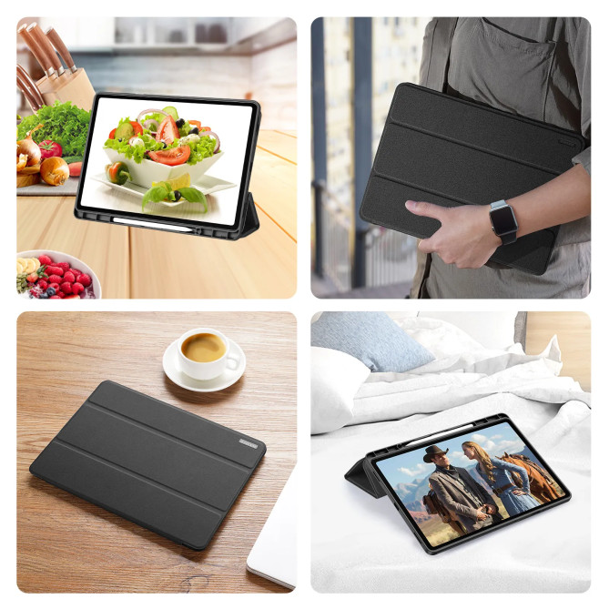 Galaxy Tab S12 Plus DOMO : housse antichoc avec support 3 volets