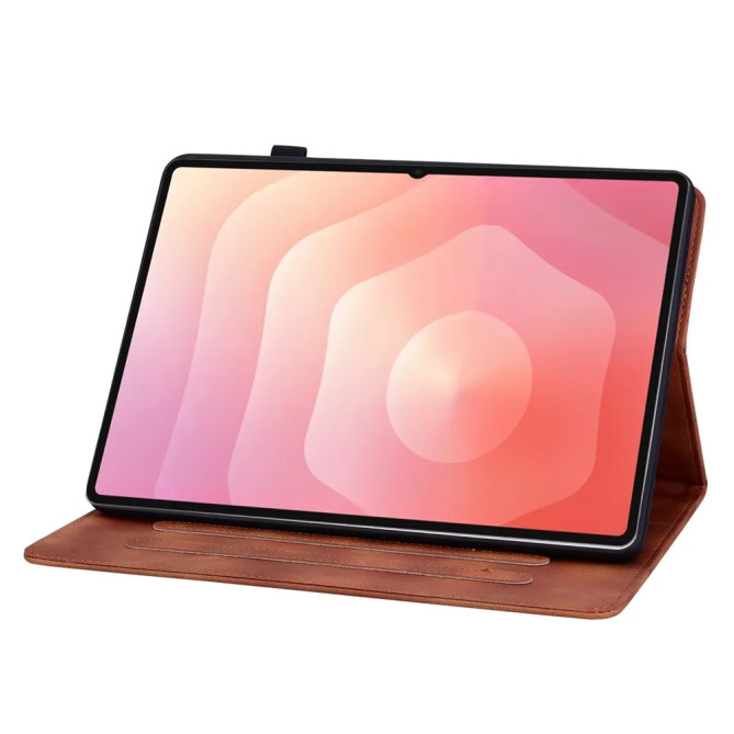 Galaxy Tab S12 Plus : housse fleurs de lys, cartes et porte-photo