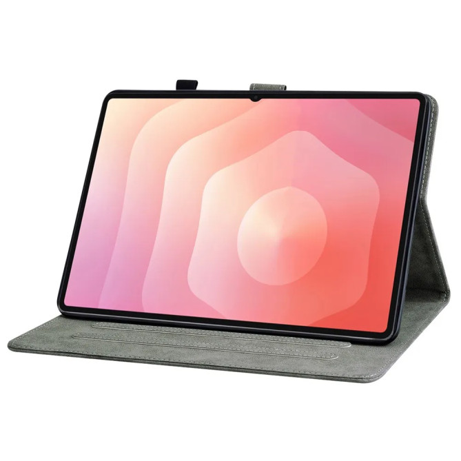 Galaxy Tab S12 Plus : housse Tigre avec 2 cartes et support réglable
