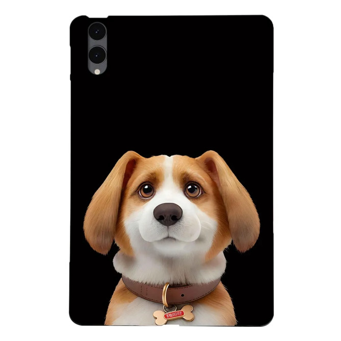 Galaxy Tab S12 Plus : coque fine motif chien Beagle