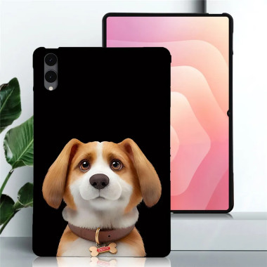 Galaxy Tab S12 Plus : coque fine motif chien Beagle