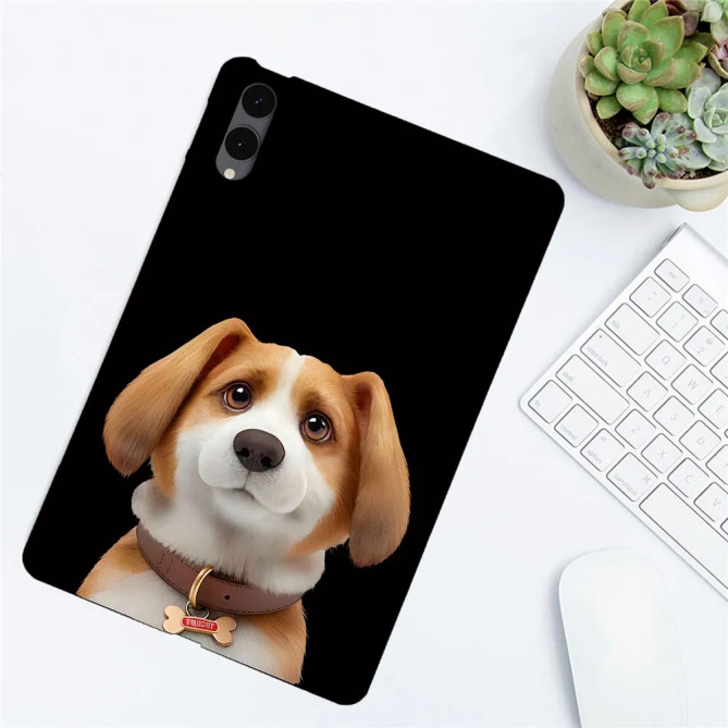 Galaxy Tab S12 Plus : coque fine motif chien Beagle