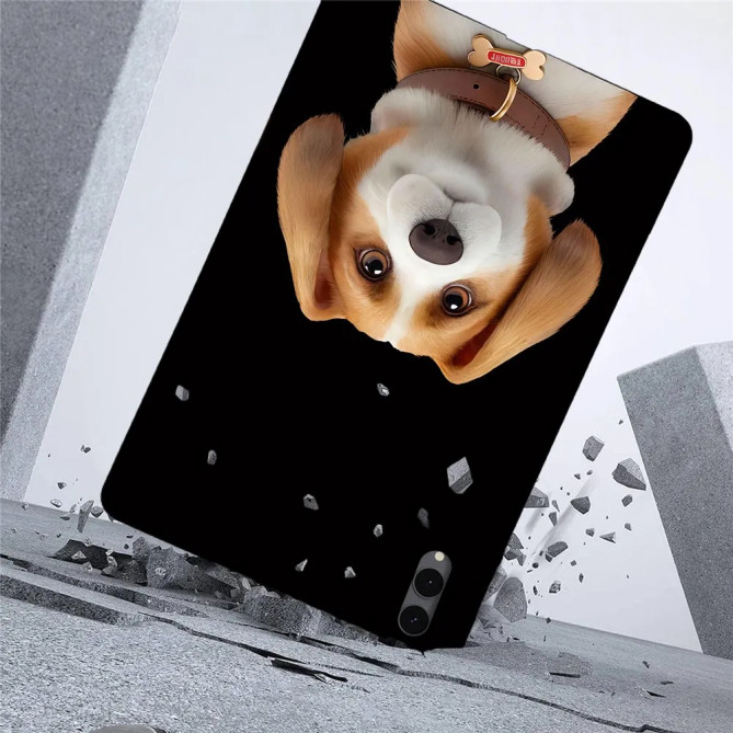 Galaxy Tab S12 Plus : coque fine motif chien Beagle