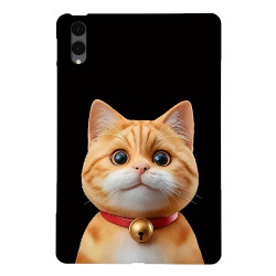 Galaxy Tab S12 Plus : coque fine motif chat illustré
