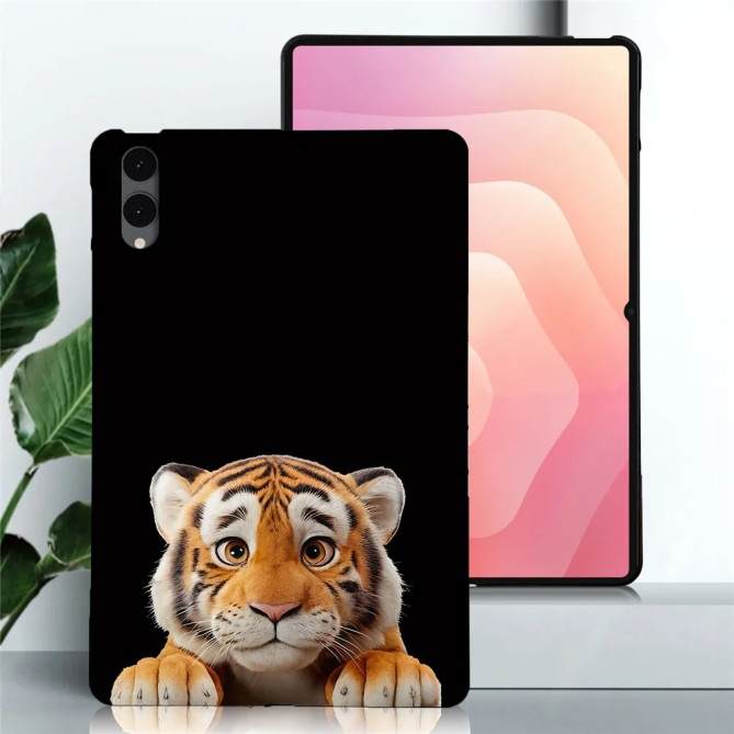 Galaxy Tab S12 Plus : coque fine motif tigre