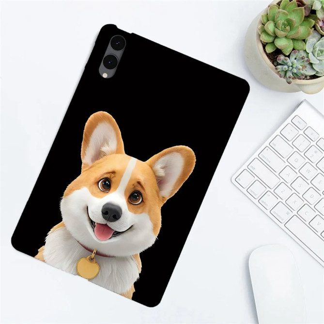 Galaxy Tab S12 Plus : coque fine motif Corgi