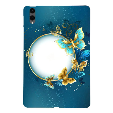 Galaxy Tab S12 Plus : coque fine motif lune et papillons