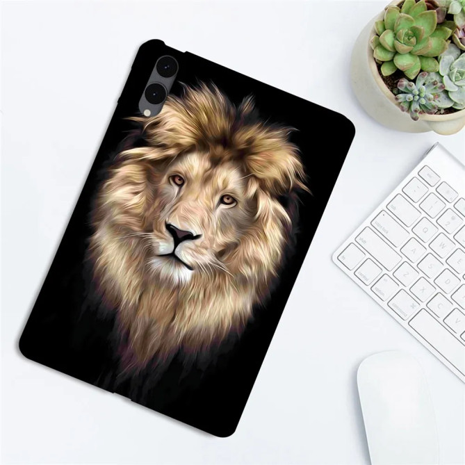 Galaxy Tab S12 Plus : coque Lion Majestueux fine et protectrice