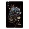 Galaxy Tab S12 Plus : coque Rose Noire aux reflets bleutés
