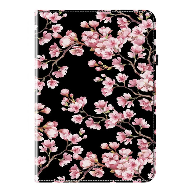Galaxy Tab S12 Plus : housse Fleurs de Prunier avec porte-cartes