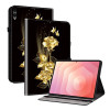 Galaxy Tab S12 Plus : housse Roses Dorées et Papillons avec support