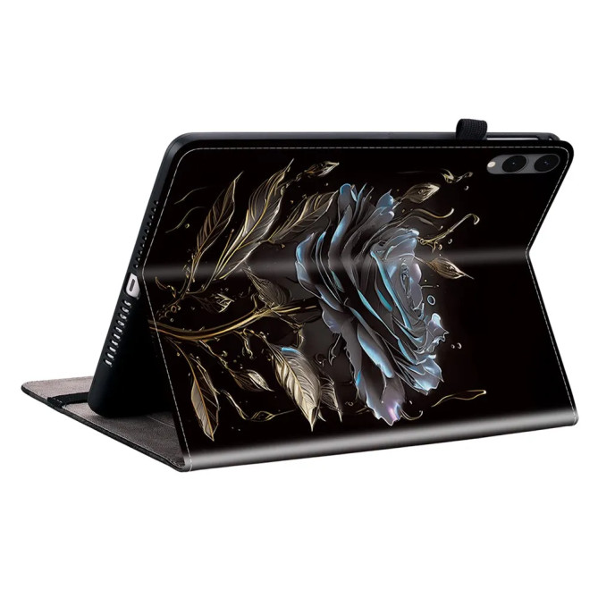 Galaxy Tab S12 Plus : housse Rose Sombre avec support et cartes