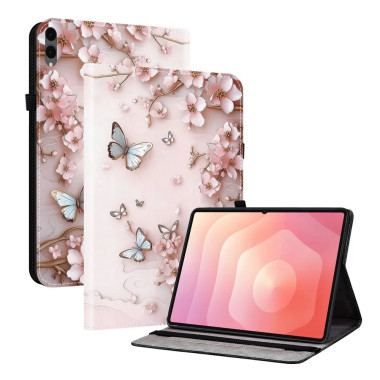 Galaxy Tab S12 Plus : housse Cerisiers & Papillons avec support