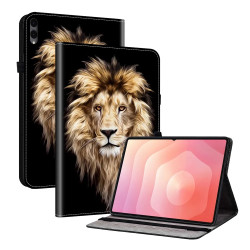 Galaxy Tab S12 Plus : housse lion avec support et porte-cartes