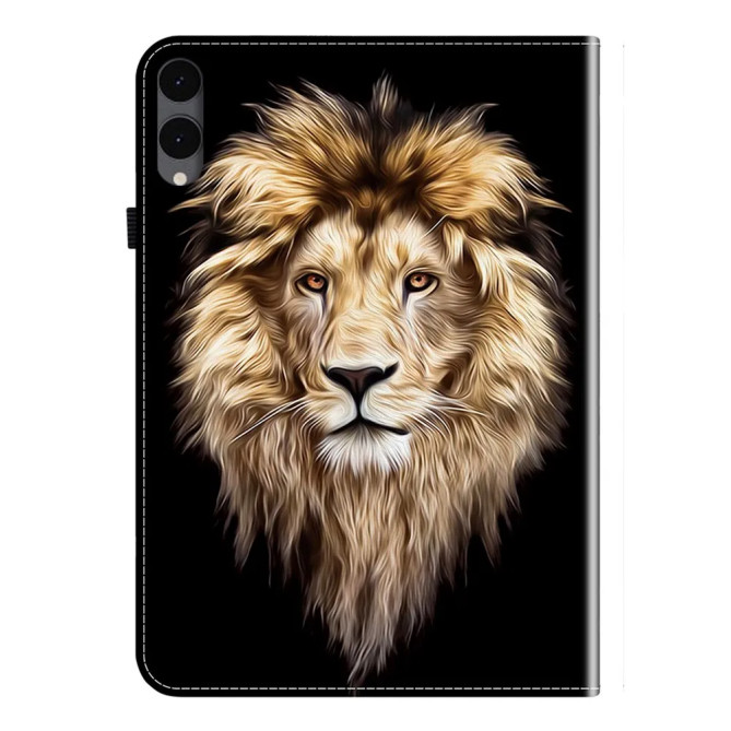 Galaxy Tab S12 Plus : housse lion avec support et porte-cartes