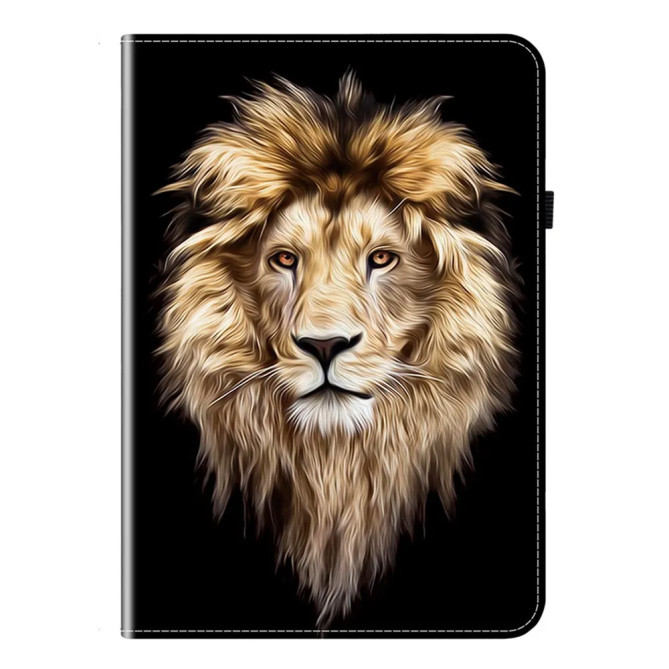 Galaxy Tab S12 Plus : housse lion avec support et porte-cartes