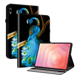 Galaxy Tab S12 Plus : housse Paon Pavonia avec support et cartes