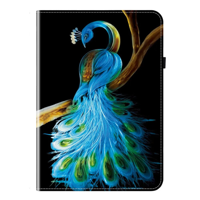 Galaxy Tab S12 Plus : housse Paon Pavonia avec support et cartes