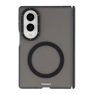 Galaxy Z Fold 8 : coque magnétique dos givré à charnière solidaire