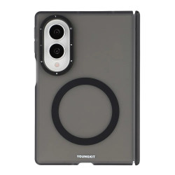 Galaxy Z Fold 8 : coque magnétique dos givré à charnière solidaire