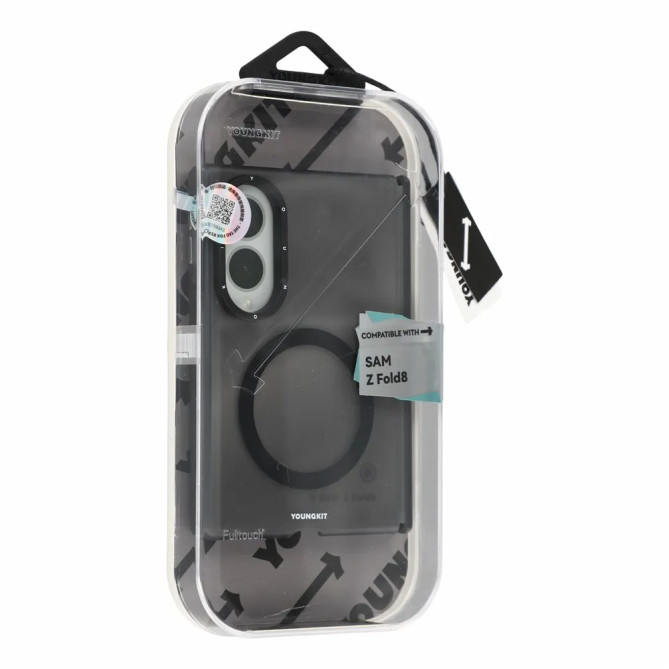 Galaxy Z Fold 8 : coque magnétique dos givré à charnière solidaire