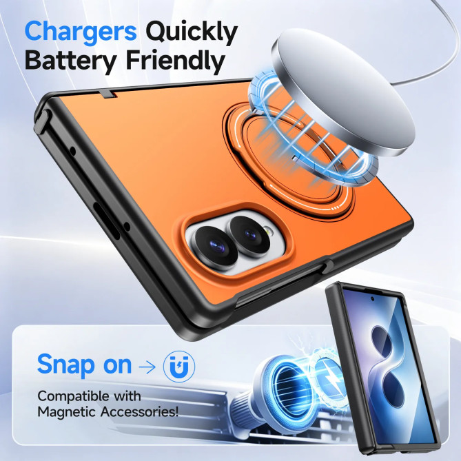 Galaxy Z Fold 8 : coque chevalet magnétique pour écran posé