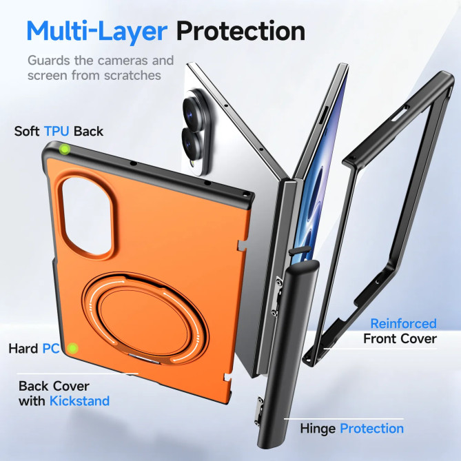 Galaxy Z Fold 8 : coque chevalet magnétique pour écran posé