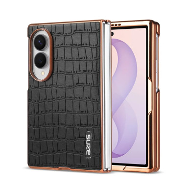 Galaxy Z Fold 8 : coque croco fine au contour brillant