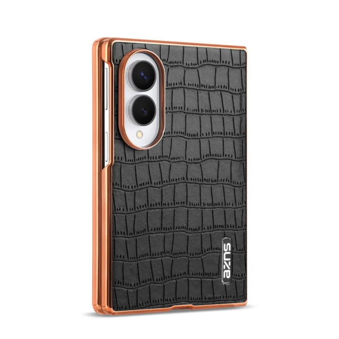 Galaxy Z Fold 8 : coque croco fine au contour brillant