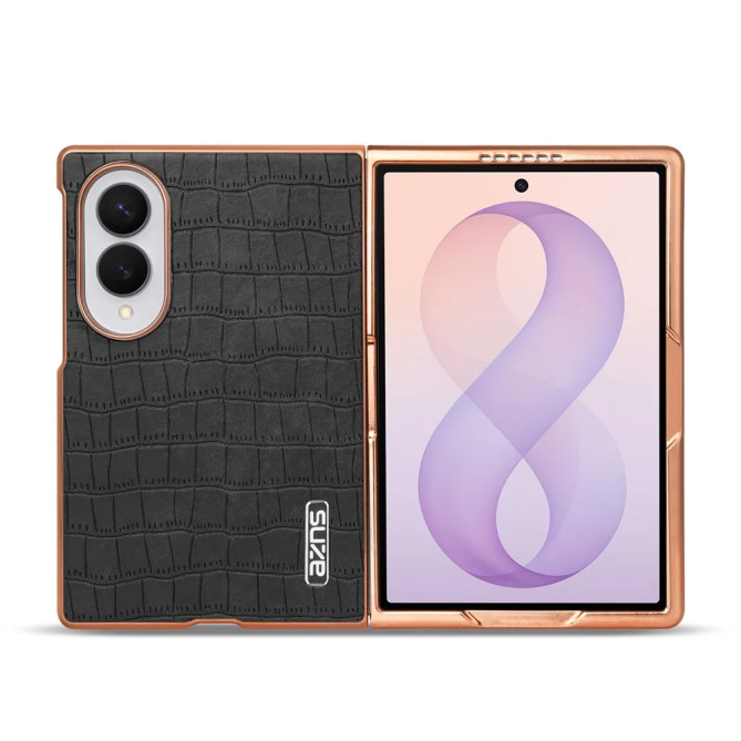 Galaxy Z Fold 8 : coque croco fine au contour brillant