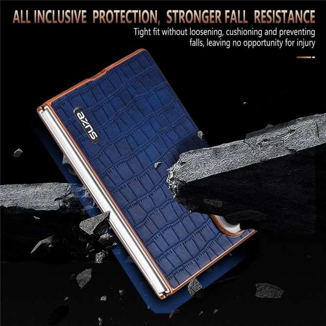 Galaxy Z Fold 8 : coque croco fine au contour brillant