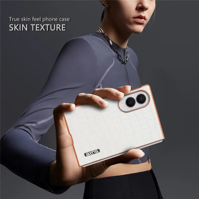 Galaxy Z Fold 8 : coque croco fine au contour brillant