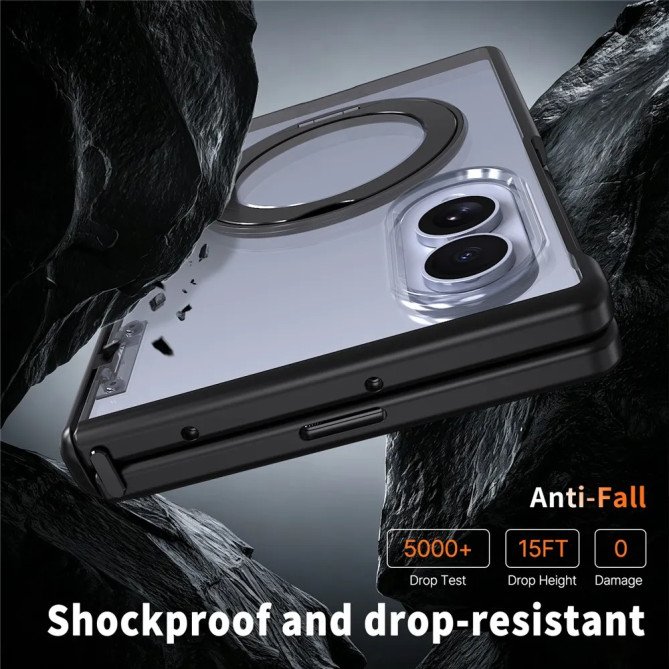 Galaxy Z Fold 8 : coque à charnière auto-retour et aimants N52