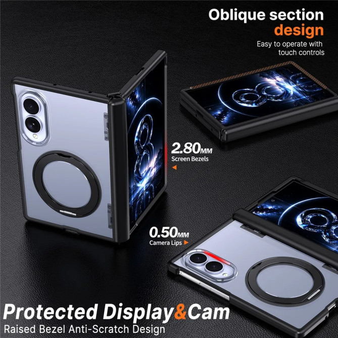 Galaxy Z Fold 8 : coque à charnière auto-retour et aimants N52
