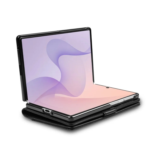 Galaxy Z Fold 8 : housse portefeuille pour appels rabat fermé