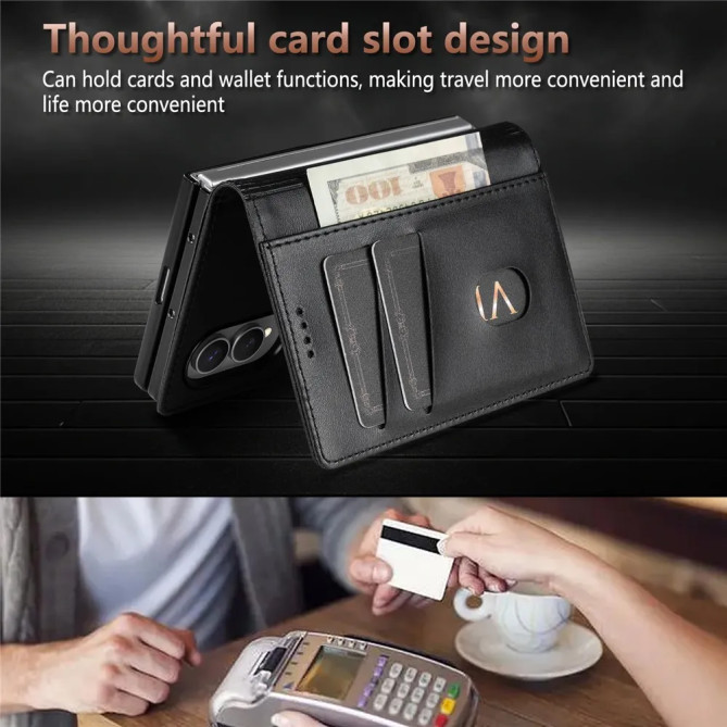 Galaxy Z Fold 8 : housse portefeuille pour appels rabat fermé