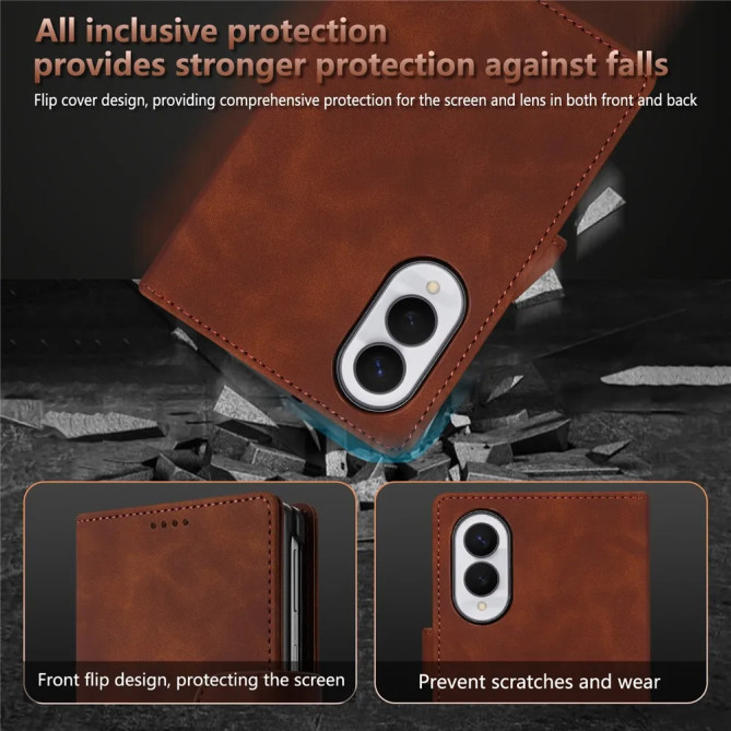 Galaxy Z Fold 8 : housse portefeuille pour appels rabat fermé