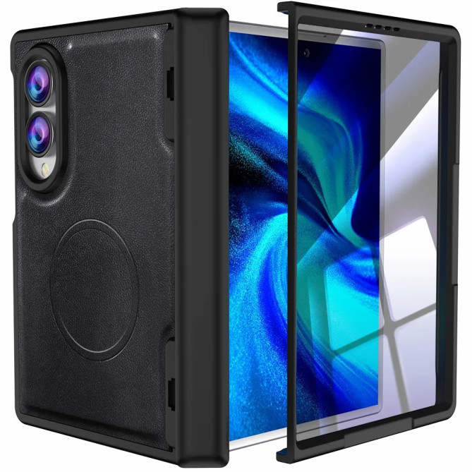 Galaxy Z Fold 8 : coque charnière ressort avec verre HD intégré