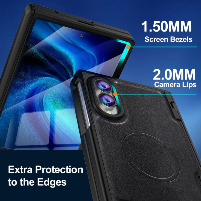 Galaxy Z Fold 8 : coque charnière ressort avec verre HD intégré