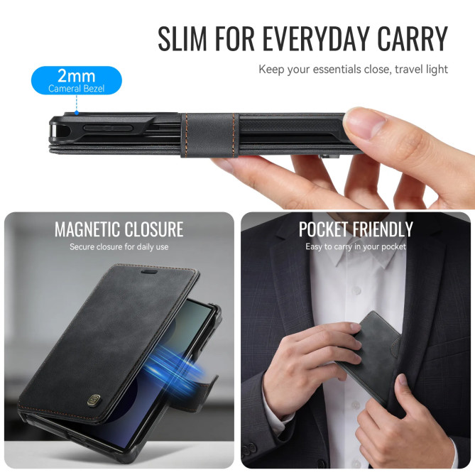 Galaxy Z Fold 8 : housse A15 RFID 3 cartes et fixation magnétique