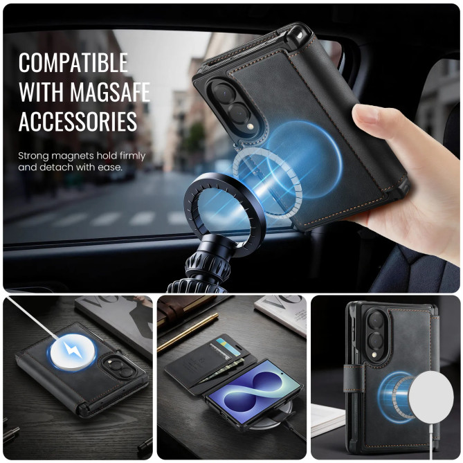 Galaxy Z Fold 8 : housse A15 RFID 3 cartes et fixation magnétique