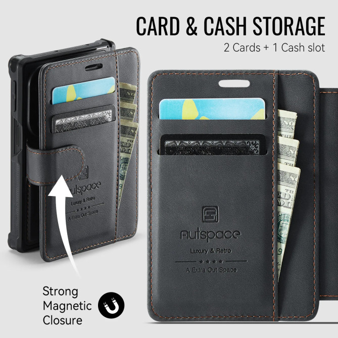 Galaxy Z Fold 8 : housse A15 RFID 3 cartes et fixation magnétique