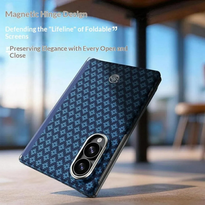 Galaxy Z Fold 8 BENKS : coque tissée à charnière magnétique