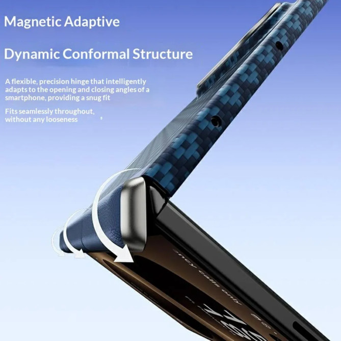 Galaxy Z Fold 8 BENKS : coque tissée à charnière magnétique