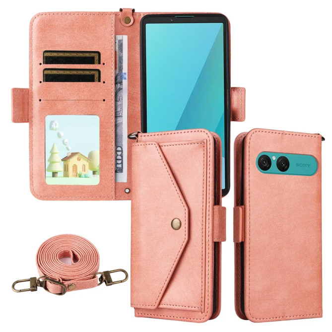Étui bandoulière Sony Xperia 10 VIII avec portefeuille